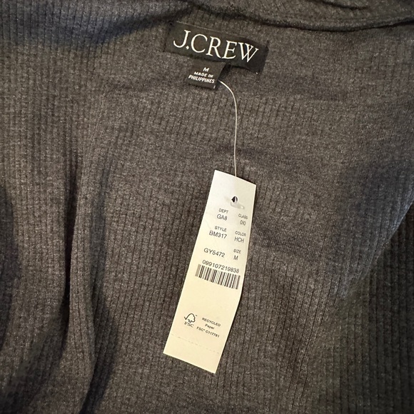 Vintage rib ruffle mockneck T shirt - Picture 8 of 10